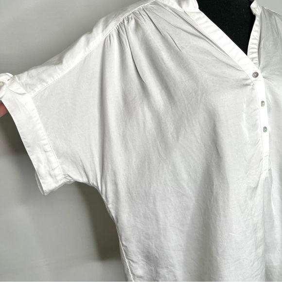 🔥 Ruby Rd White Short Sleeves w/ Ties Y Neck PXL - Picture 9 of 9